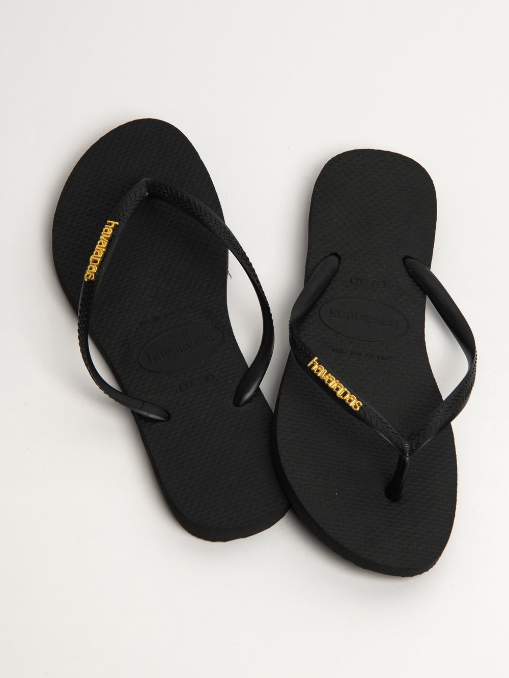 Havaianas Women’s Slim Logo Metallic Flip Flop